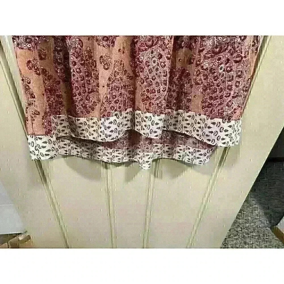 Knox Rose Floral Boho Pink Top Medium - Picture 7 of 10